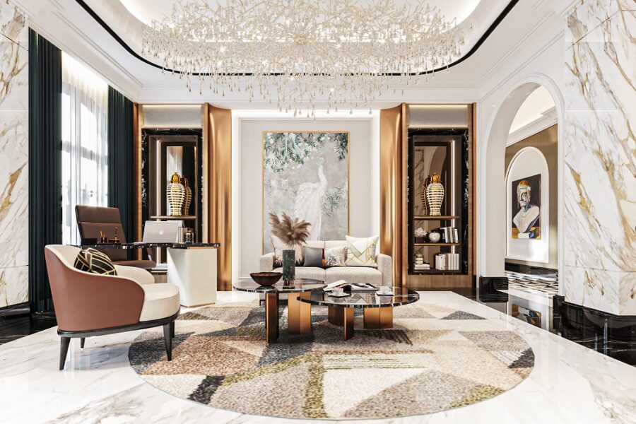 Rumah mewah modern classic dengan desain elegan dan timeless oleh HnD architects